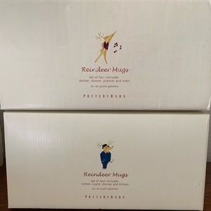 Pottery Barn Reindeer mugs